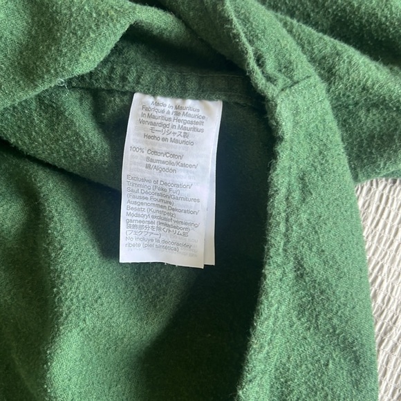J Crew Mercantile Men’s Green Shirt Large - Picture 4 of 6